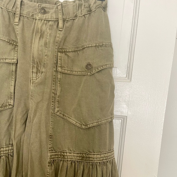 NWOT Free People Parachute Pants in Washed Army Green | Size S - Picture 9 of 13